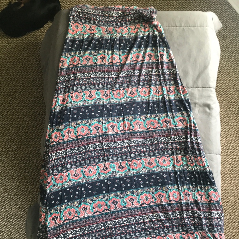 Multi colored maxi skirt
